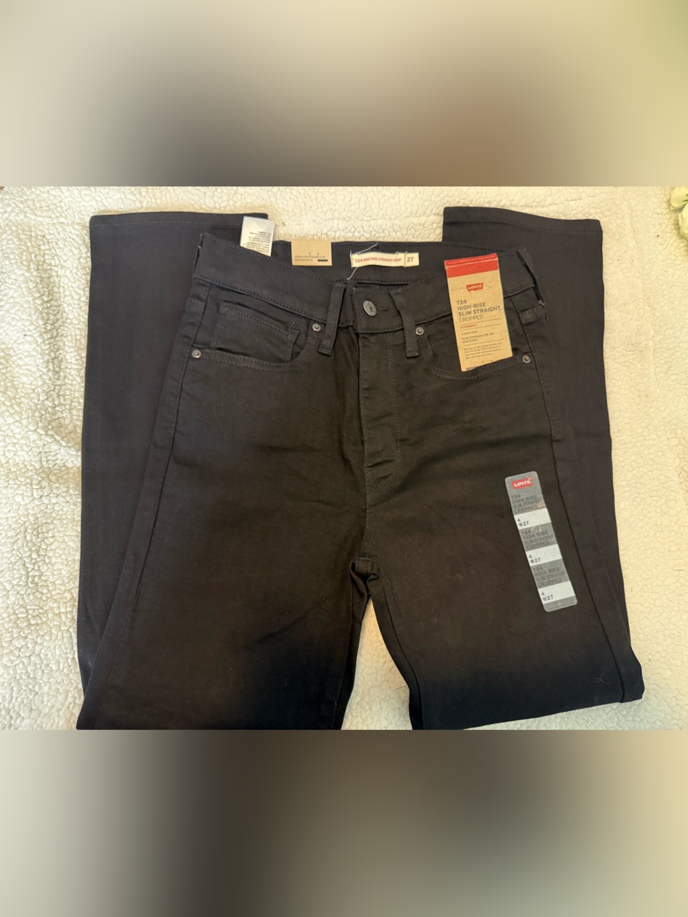 NWT Levi's Black Jeans - Classic Straight Fit